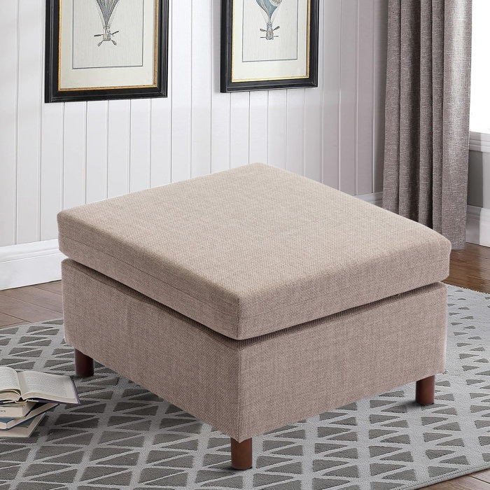 Malton Square Shape Ottoman Pouffes For Sitting Foot Rest Puffy Stools For Living Room - Torque India